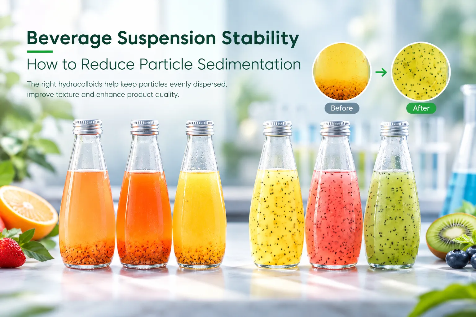 Beverage Suspension Stability How to Reduce Particle Sedimentation